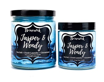 Jasper and Wendy- Officially Licensed Julie Olivia Never Harbor Series Candle