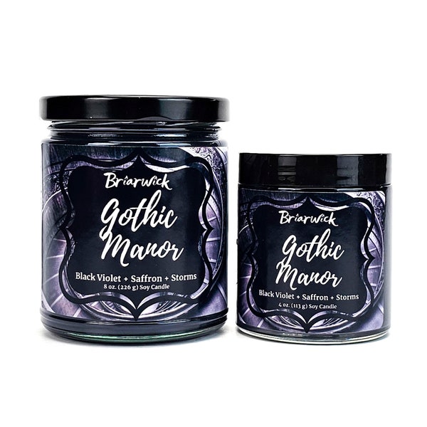 Gothic Manor Candle- Classic Literature- Soy Vegan Candle