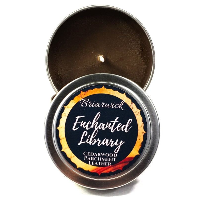 Enchanted Library Candle Fantasy Inspired Soy Vegan Candle image 3