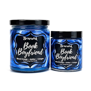 Book Boyfriend- Bookish & Literary Inspired- Soy Vegan Candle