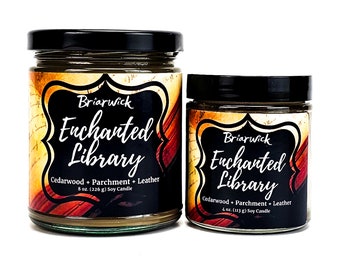 Enchanted Library Candle- Fantasy Inspired- Soy Vegan Candle