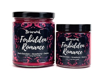 Forbidden Romance Candle- Inspired by Romance Novels- Soy Vegan Candle