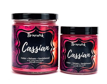 Cassian Candle-officieel gelicentieerd A Court of Thorns and Roses-Soy Vegan Candle