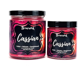 Cassian Candle- Officially Licensed A Court of Thorns and Roses- Soy Vegan Candle