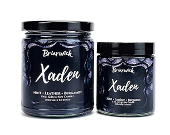 Xaden Candle- Fourth Wing Officially Licensed- Soy Vegan Candle