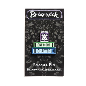 One More Chapter Book Stack Pin- Hard Enamel Pin - Etsy