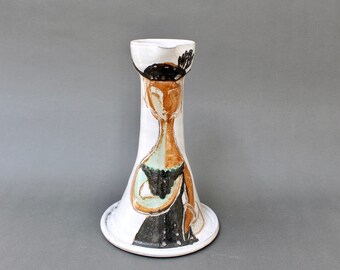 French Vintage Ceramic Lamp Base by Atelier du Grand Chêne (circa 1950s)