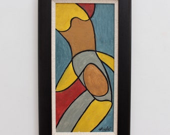 Composition on Blue Background' by Edgar Stoëbel (circa 1960s)