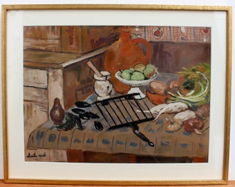 Still Life with Pitcher' by Charles Réal (circa 1950s)