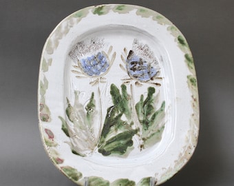 Vintage French Decorative Platter by Albert Thiry (circa 1970s)