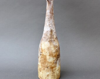 Mid-Century French Ceramic Bottle / Vase by Alexandre Kostanda (circa 1960s)