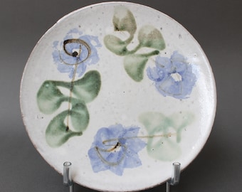 Set of Six French Vintage Ceramic Plates by Albert Thiry (circa 1960s)