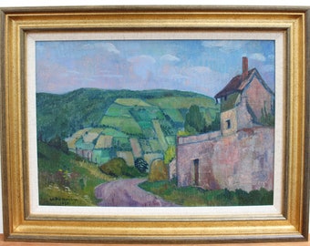 Landscape with House in the Cote d'Or by André Maire (1960)