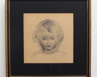 Portrait of a Young Child' by Guillaume Dulac (circa 1920s)