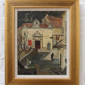 The Town Hall of Les Baux-de-Provence&#39; by Yves Brayer (1946)