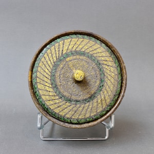 Vintage Italian Earthenware Sugar Bowl with Lid by Aldo Londi for Bitossi (circa 1950s)