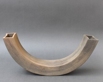 Vintage Italian Industrial-Style Ceramic Vase / Sculpture by Alessio Tasca (circa 1970s)