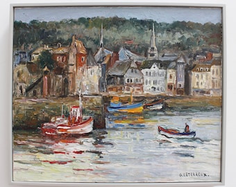 The Port of Honfleur by Gervais Leterreux (1993)