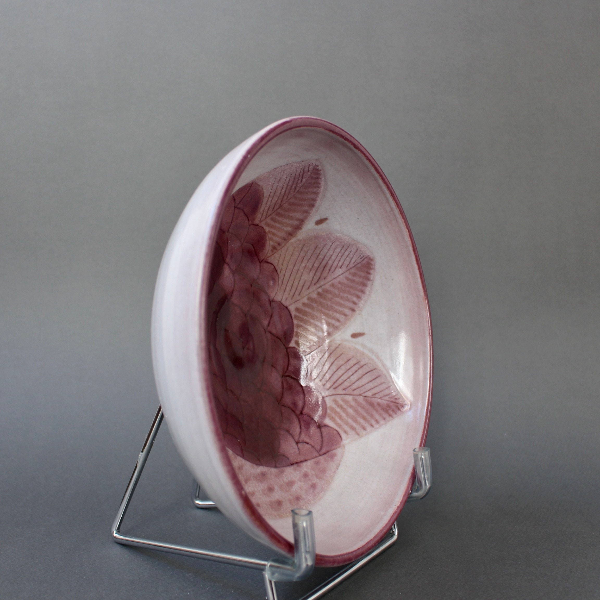 French Decorative Ceramic Bowl With Bird Motif by the Frères Etsy UK