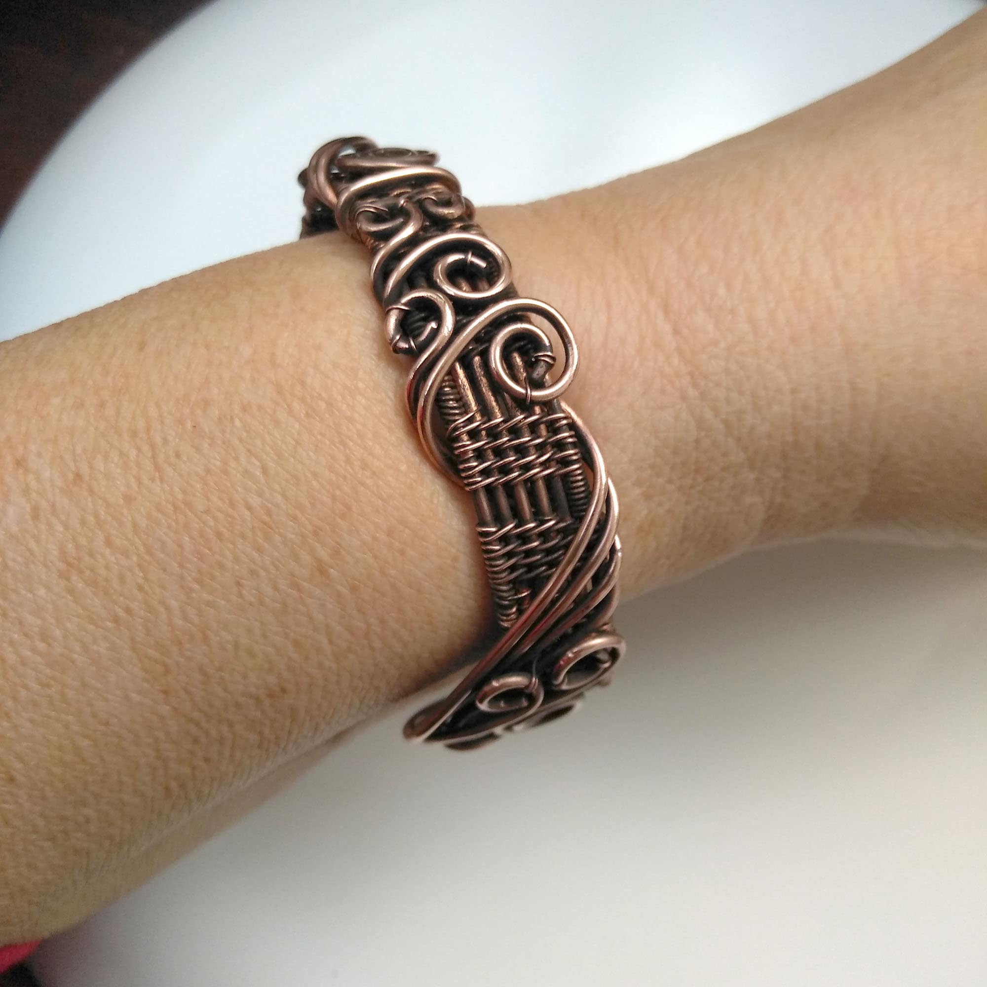 Arthritis bracelet women 7th anniversary gift. Size 19cm cuff. Etsy