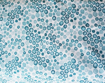 Jersey "Dino Skin" scales spots dots in petrol/turquoise/blue - great children's fabric for trousers, shirts, pillows Ökotex DIN EN 71-3