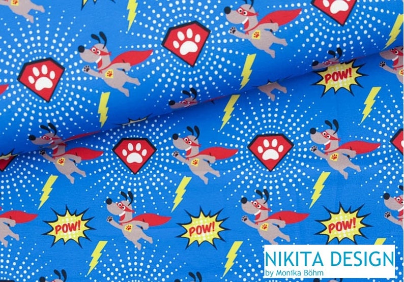 Jersey Comic Superdog Kombi Hilco blau Sprechblasen, Hero Bild 8