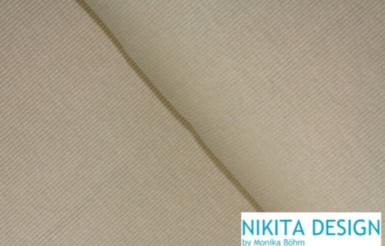 1 m wide Hilco cuffs sand / beige / cream ÖKOTEX image 2