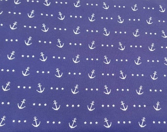 Jersey "Shirt Anchor Star " dunkelblau blau marine weiß Anker Stern maritim von Hilco