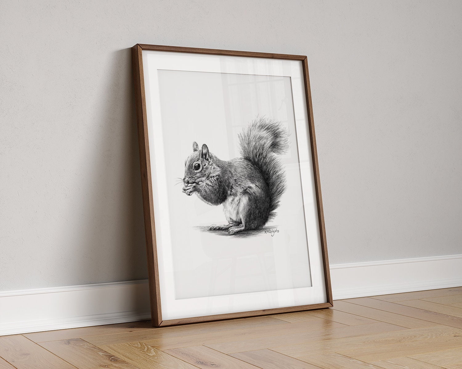 vintage squirrel ♡ * 可愛い ピンクりぼんの リスさん vintage