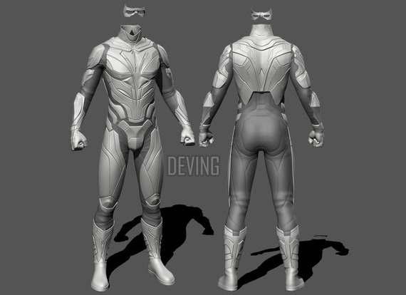 DCU TITANS NIGHTWING 3D Printable Full Armor (Instant Download) 