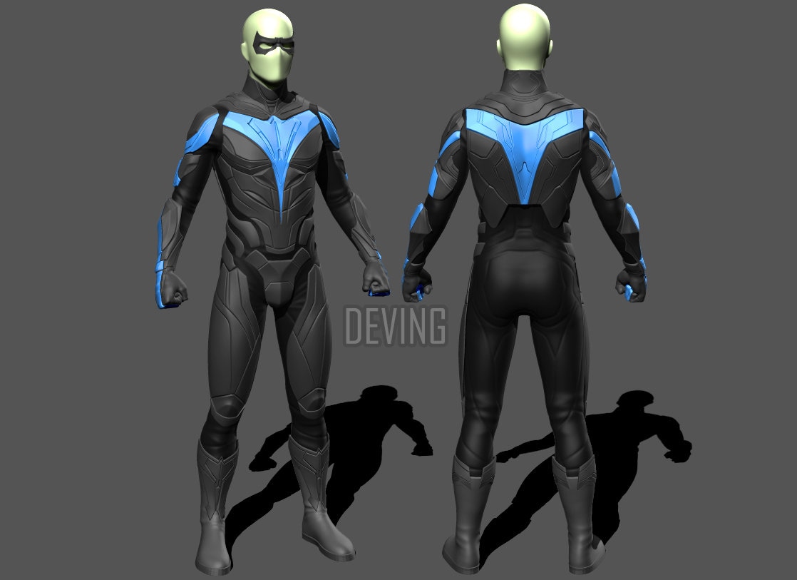 Nightwing Titans Armor | 3D Printable Model #NT2 | Do3D