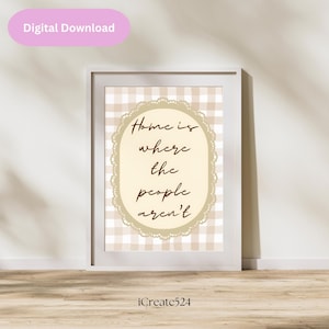 Homebody Digital Wall Art, Homebody Wall Art Prints, Homebody Club, Gift for Homebodies, Introvert Wall Art, Gift for Host, Introvert Decor
