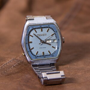 Flight watch Vintage mechanical Rare 70s retro mens Automatic watch Collectible original working watch 23J cal2627 luxury dress Gift for him image 2