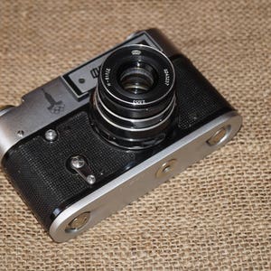 Fed-5v-Olympics Soviet photo camera Original camera Made in ussr Working camera Rare camera USSR camera Collectable camera Soviet camera image 9