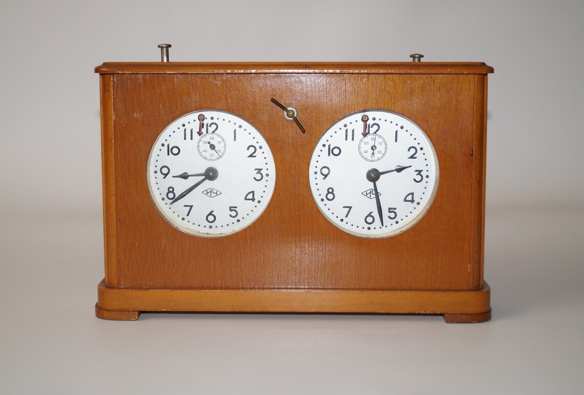 Soviet chess clock Chess ussr Antique chess clock Chess game Etsy