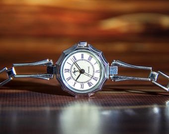 Luch watch Vintage Ladies Mechanical watch Original Retro watch Gift for her Good working condition 1960-70s