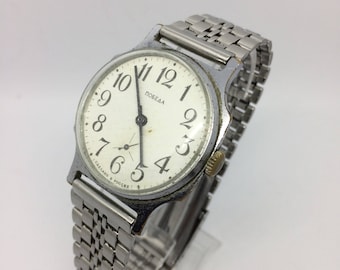 Reloj Pobeda, reloj mecánico, reloj de la URSS, reloj original, reloj vintage, fabricado en la URSS, reloj raro, reloj de colección, regalo para él, reloj antiguo