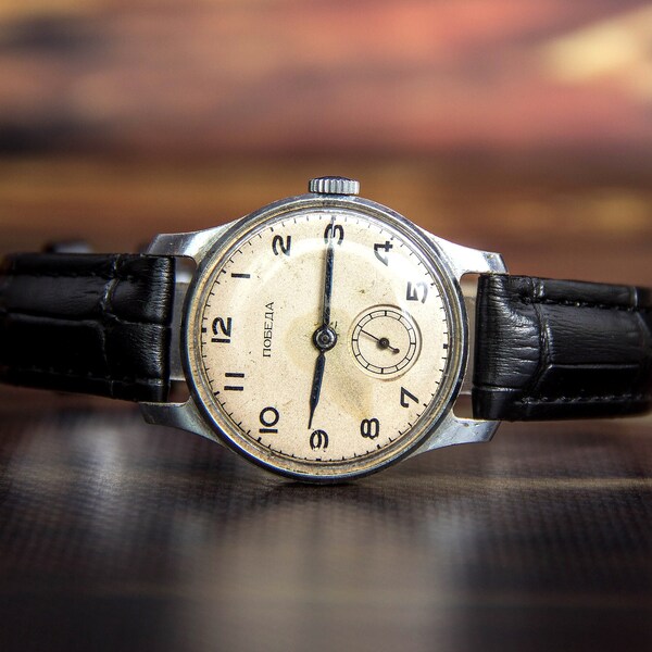 Pobeda watch 3rd quarter 1952 Mechanical watch 1 mchz Soviet watch Original watch Collectible watch Made in ussr Rare watch Vintage watch