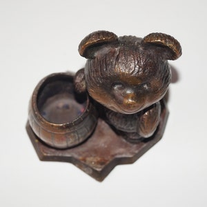 Bear figure Soviet Bear figure Collection figure Made in ussr Gift figure Metal sculpture Gift for him Bronze Bears Vintage metal Bear zdjęcie 6