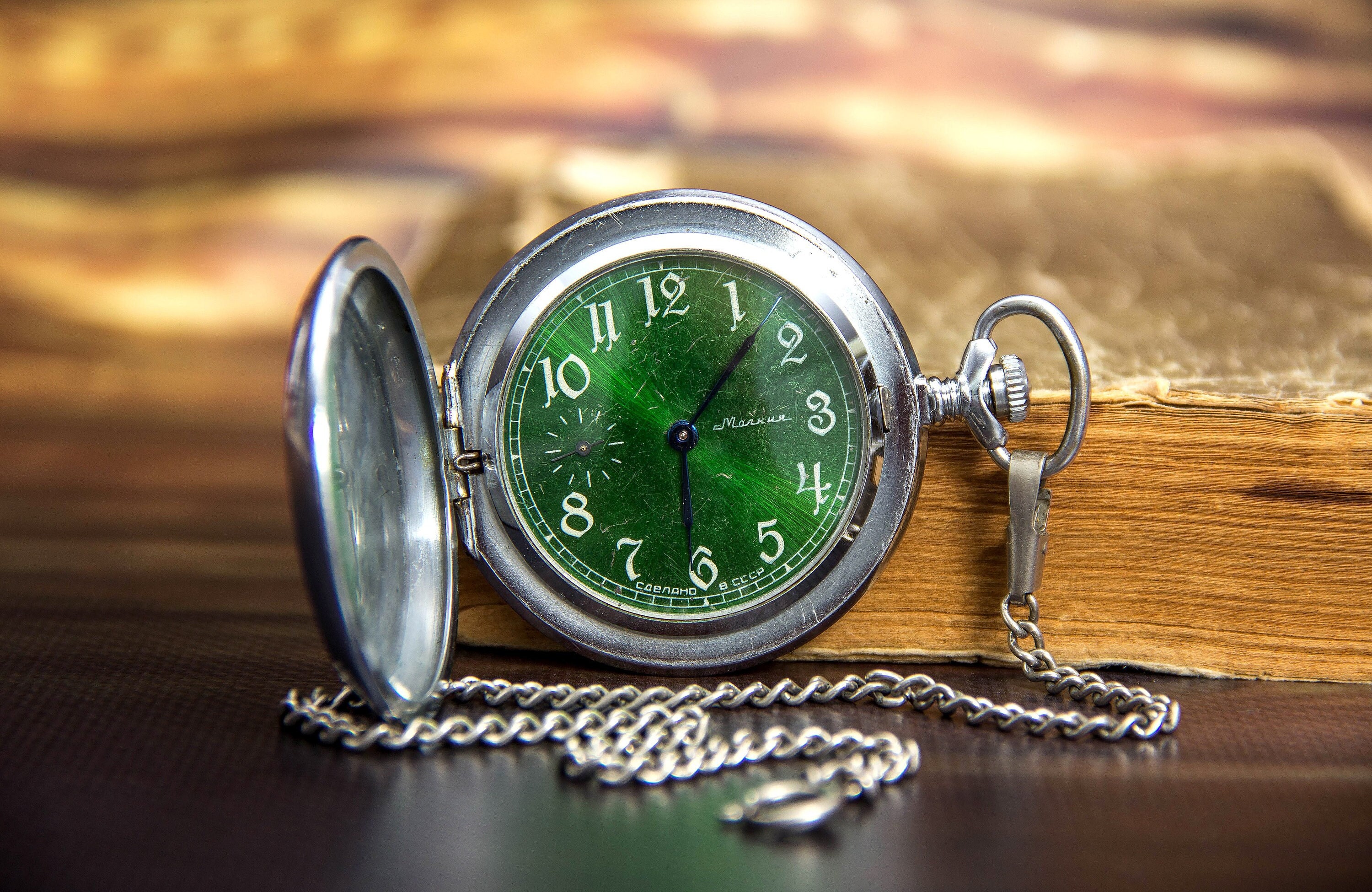 Molnija-Uhr, mechanische Uhr, sowjetische Taschenuhr, Originaluhr