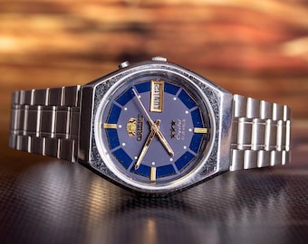 Orient Japan watch Vintage Mechanical Automatic watch Original Rare Mens watch Gift for him Good working condition 1980-90s