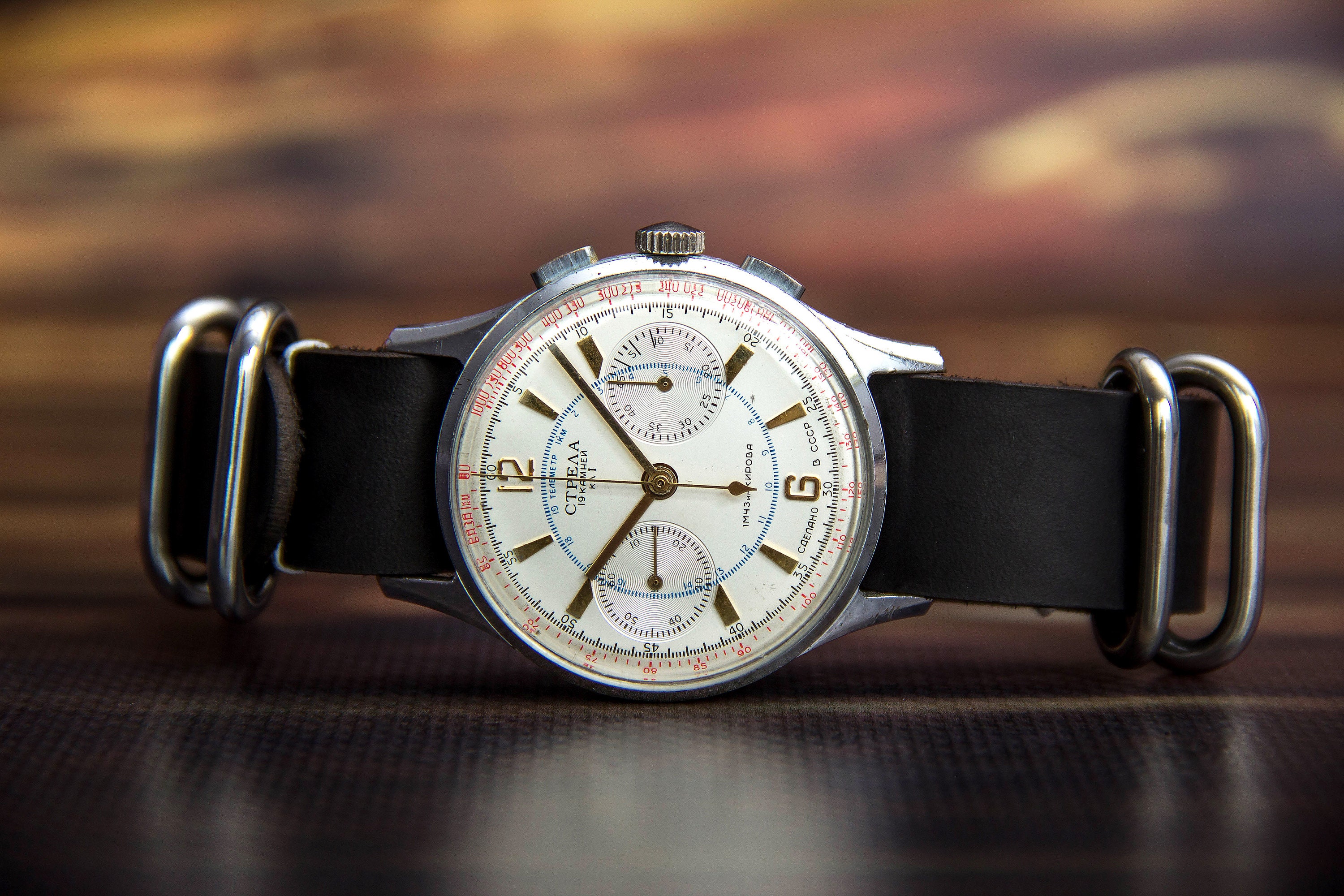 Vintage Mechanical Watch Chronograph Poljot strela 3017 Made in Ussr Original Rare Working Collection Watch Serviced by Master Watchmaker Etsy UK