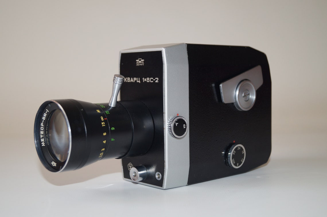 Cine camera Quartz Soviet movie camera Quartz 18 С2 Cine Etsy