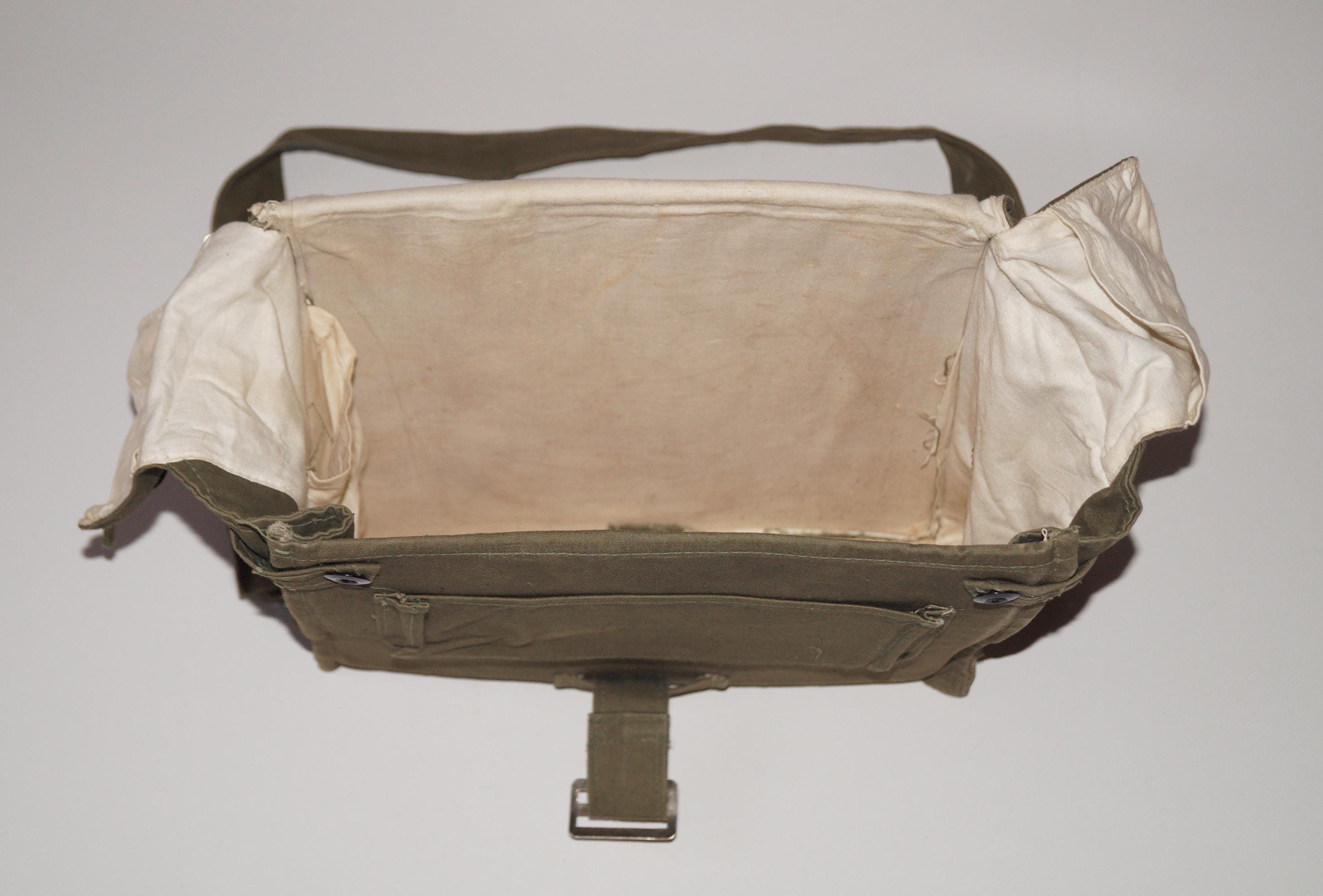 Vintage First Aid Crossbody Medical Bag Rare 1980s Retro Cotton