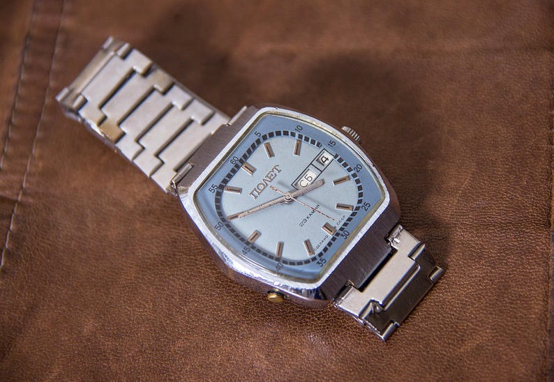 Flight watch Vintage mechanical Rare 70s retro mens Automatic watch Collectible original working watch 23J cal2627 luxury dress Gift for him image 3