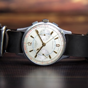 Vintage mechanical watch Chronograph Poljot-Strela 3017 Made in ussr Original rare working collection watch Serviced by master watchmaker