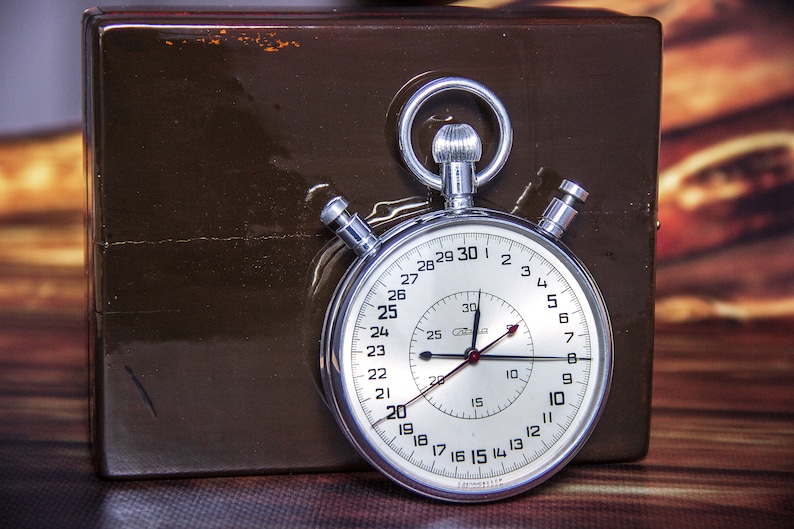 Stopwatch Slava Mechanical Stopwatch Big Stopwatch Stopwatch Ussr ...