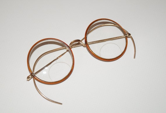 Antique sales round eyeglasses