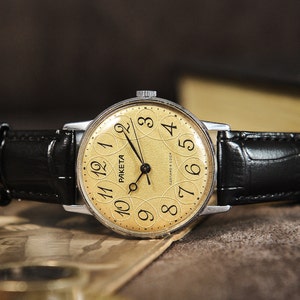 Raketa watch Vintage Mens Mechanical watch Original Retro watch Gift for him Good working condition 1970-80s