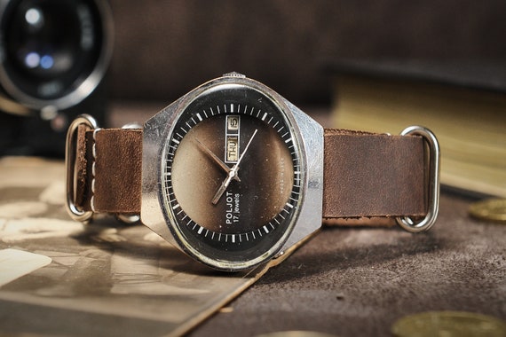 Poljot Watch Mechanical Watch Poljot Stadium USSR Watch
